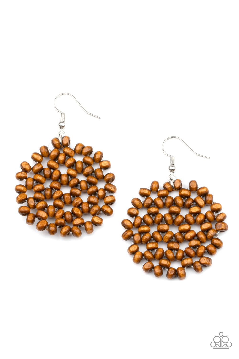 Paparazzi Summer Escapade - Brown Earrings - A Finishing Touch Jewelry