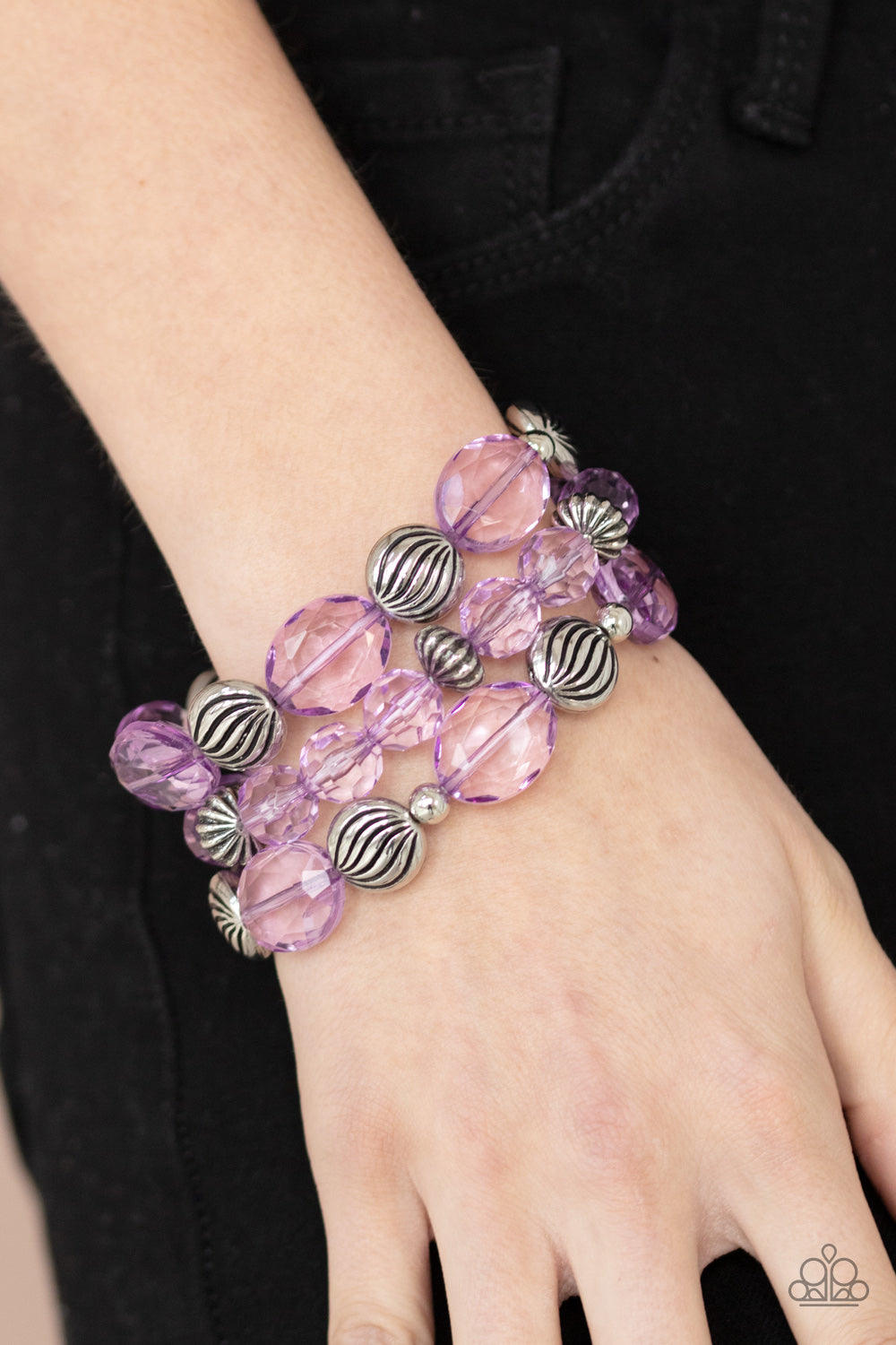 Paparazzi Crystal Charisma - Purple Bracelet - A Finishing Touch Jewelry