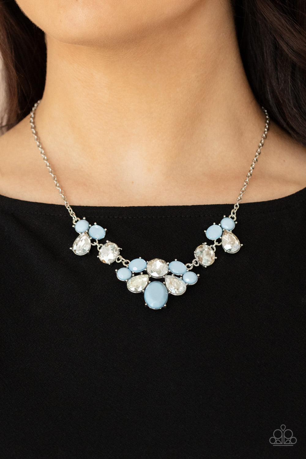 Paparazzi Ethereal Romance - Blue Necklace - A Finishing Touch Jewelry