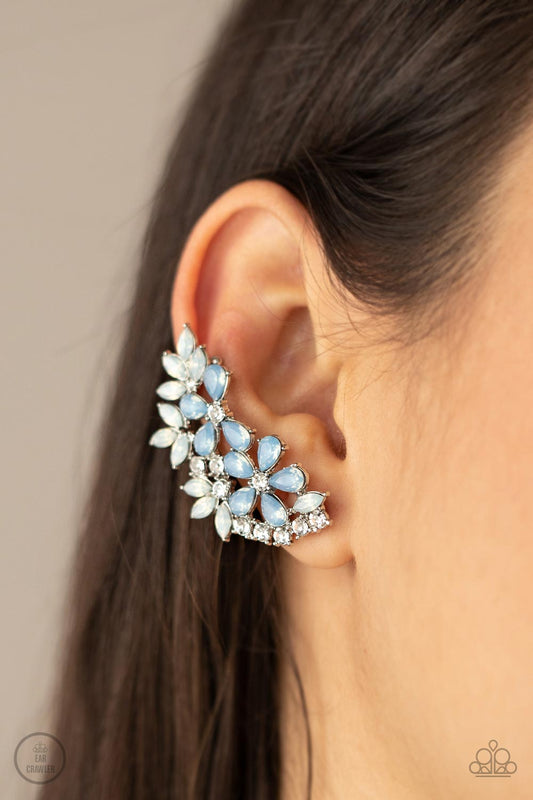 Paparazzi Garden Party Powerhouse - Blue Ear Crawlers - A Finishing Touch Jewelry