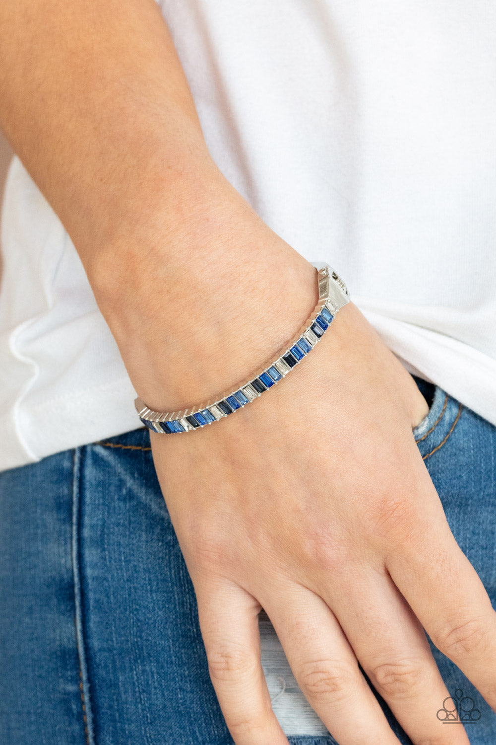 Paparazzi Toast to Twinkle - Blue Bracelet - A Finishing Touch Jewelry
