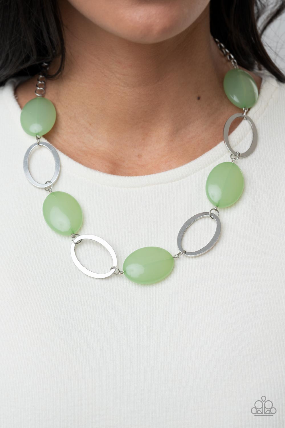 Paparazzi Beachside Boardwalk - Green Necklace - A Finishing Touch Jewelry