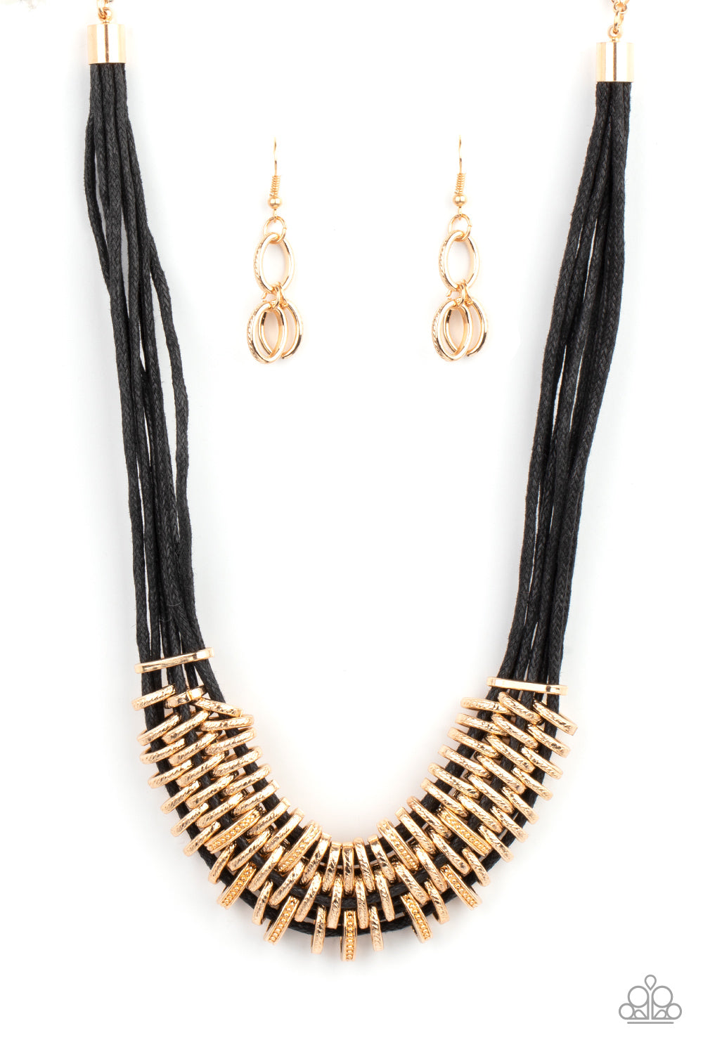 Paparazzi Lock, Stock, and SPARKLE - Gold Necklace - A Finishing Touch Jewelry