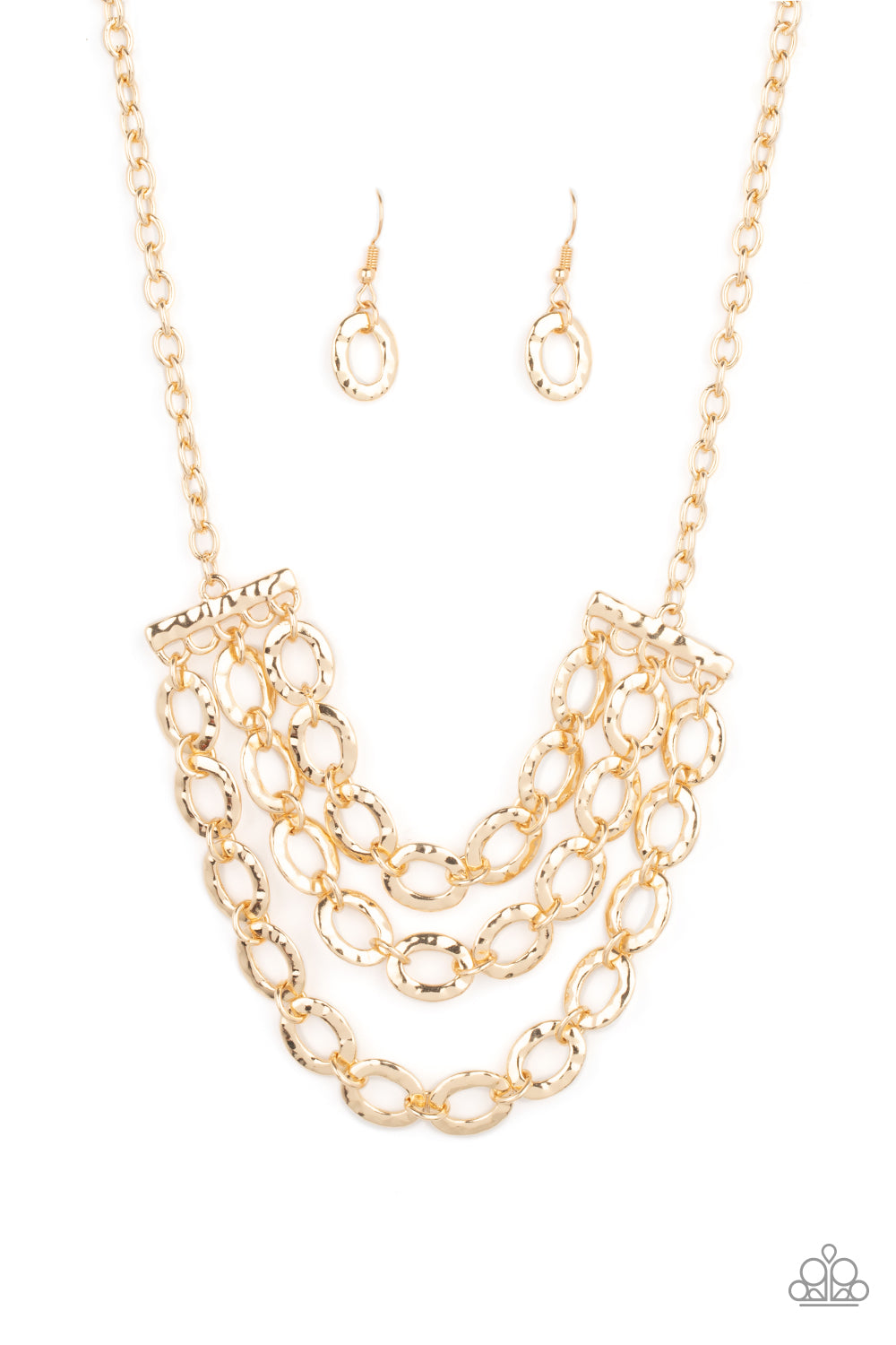 Paparazzi Repeat After Me - Gold Necklace - A Finishing Touch Jewelry