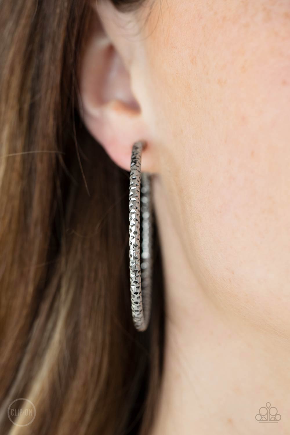 Paparazzi Subtly Sassy - Silver Clip-On Earrings - A Finishing Touch Jewelry