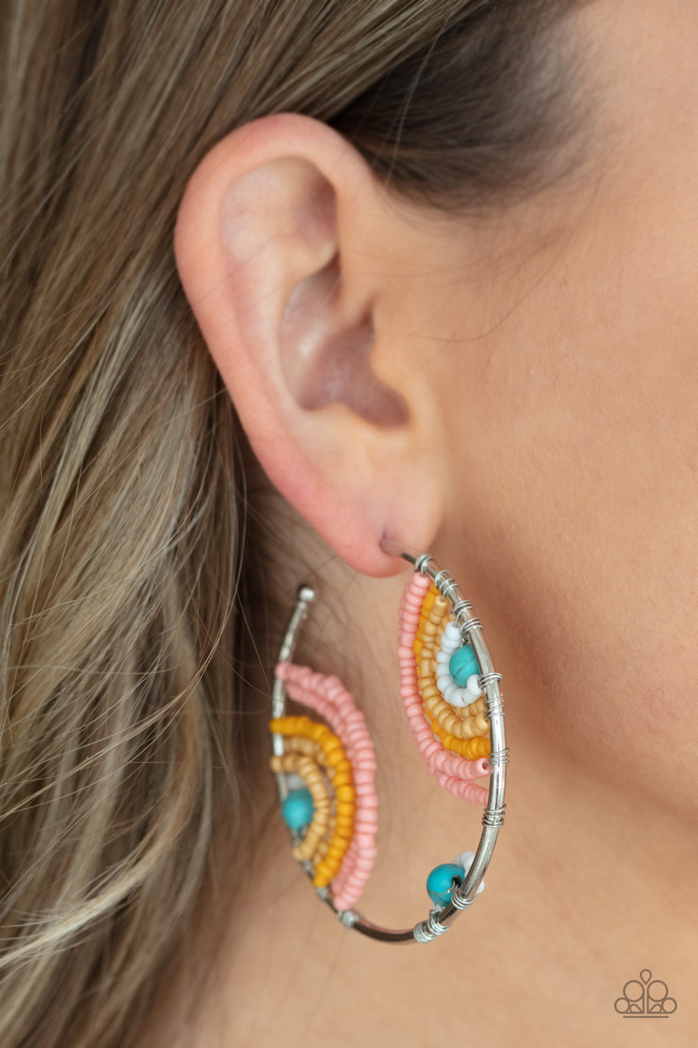 Paparazzi Rainbow Horizons - Multi Earrings - A Finishing Touch Jewelry