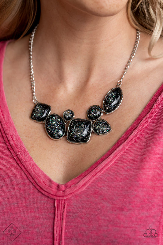 Paparazzi So Jelly - Black Fashion Fix Necklace - A Finishing Touch Jewelry
