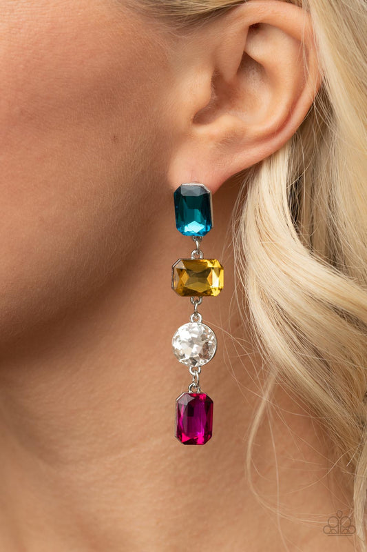 Paparazzi Cosmic Heiress - Multi Earrings - A Finishing Touch Jewelry