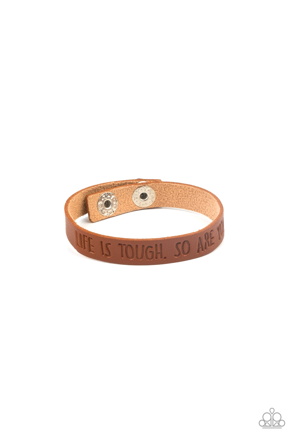 Paparazzi Life is Tough - Brown Bracelet - A Finishing Touch Jewelry
