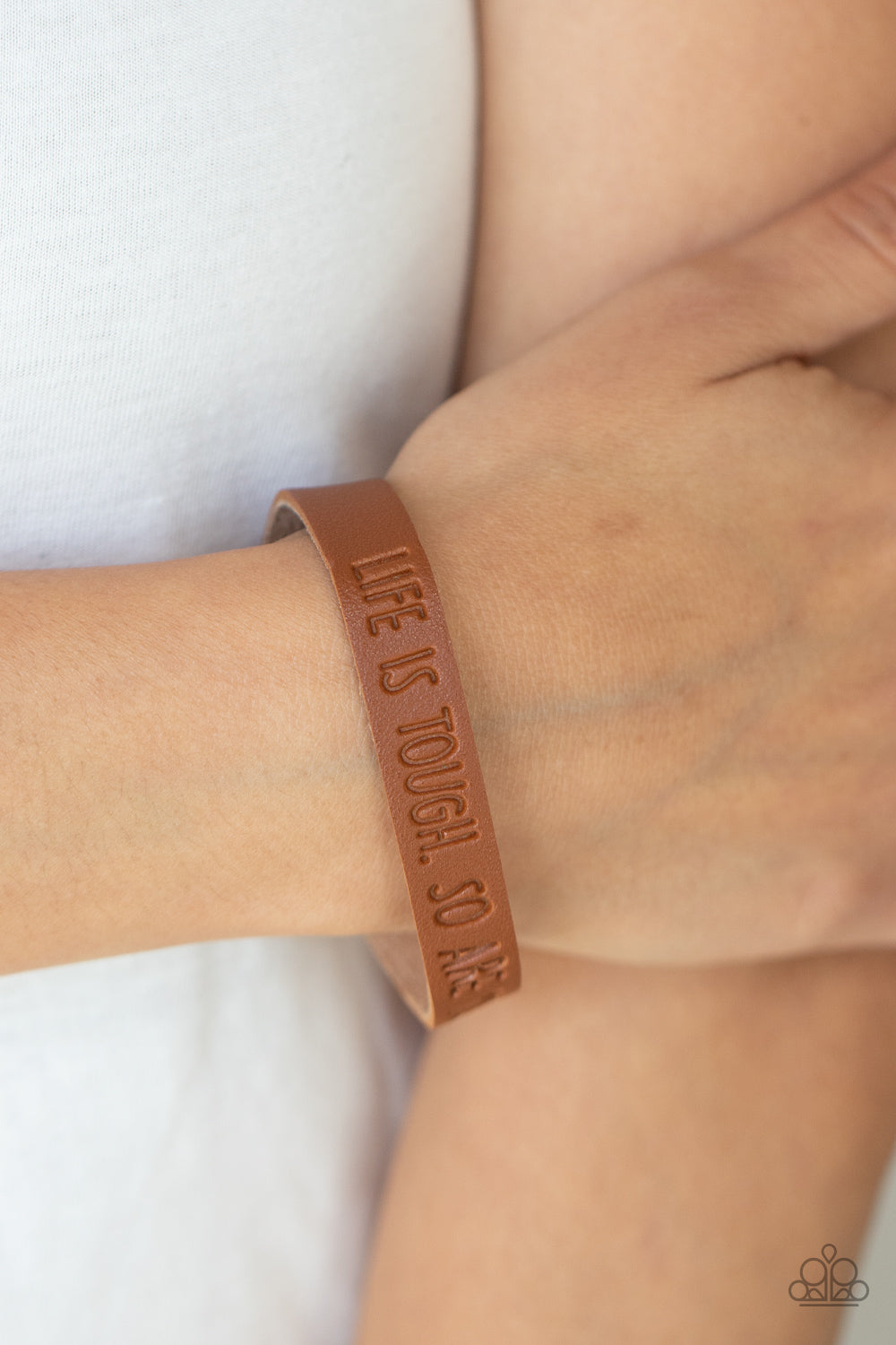 Paparazzi Life is Tough - Brown Bracelet - A Finishing Touch Jewelry