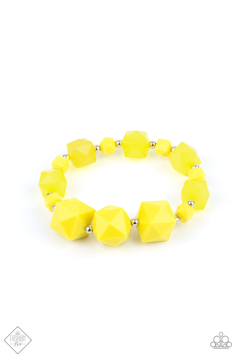 Paparazzi Trendsetting Tourist - Yellow Fashion Fix Bracelet - A Finishing Touch Jewelry
