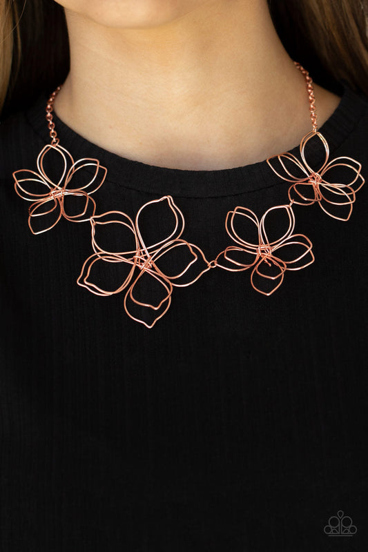 A Finishing Touch Flower Garden Fashionista - Copper necklace