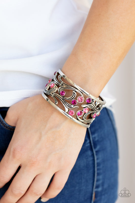 Paparazzi Garden Masquerade - Pink Bracelet - A Finishing Touch Jewelry