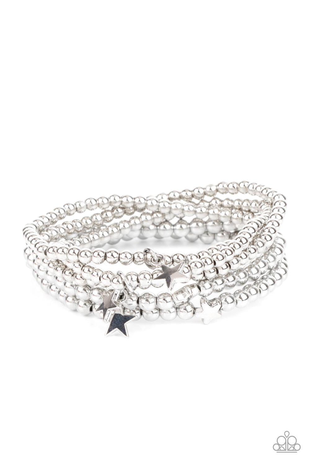 Paparazzi American All-Star - Silver Bracelet - A Finishing Touch Jewelry