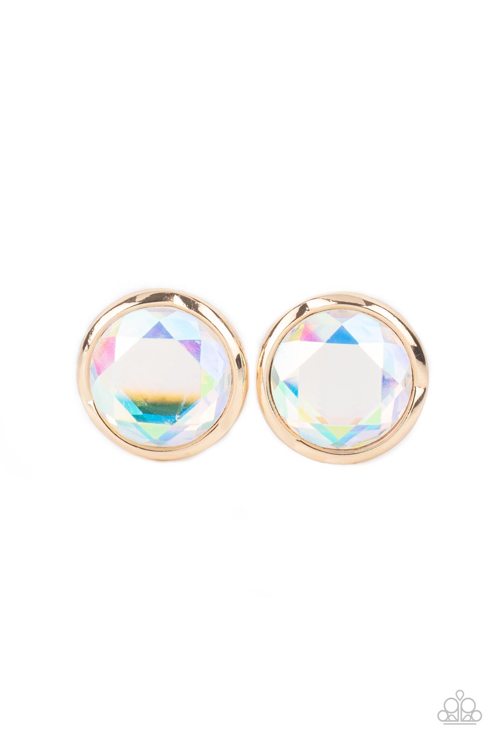 Paparazzi Double-Take Twinkle - Gold Earrings - A Finishing Touch Jewelry