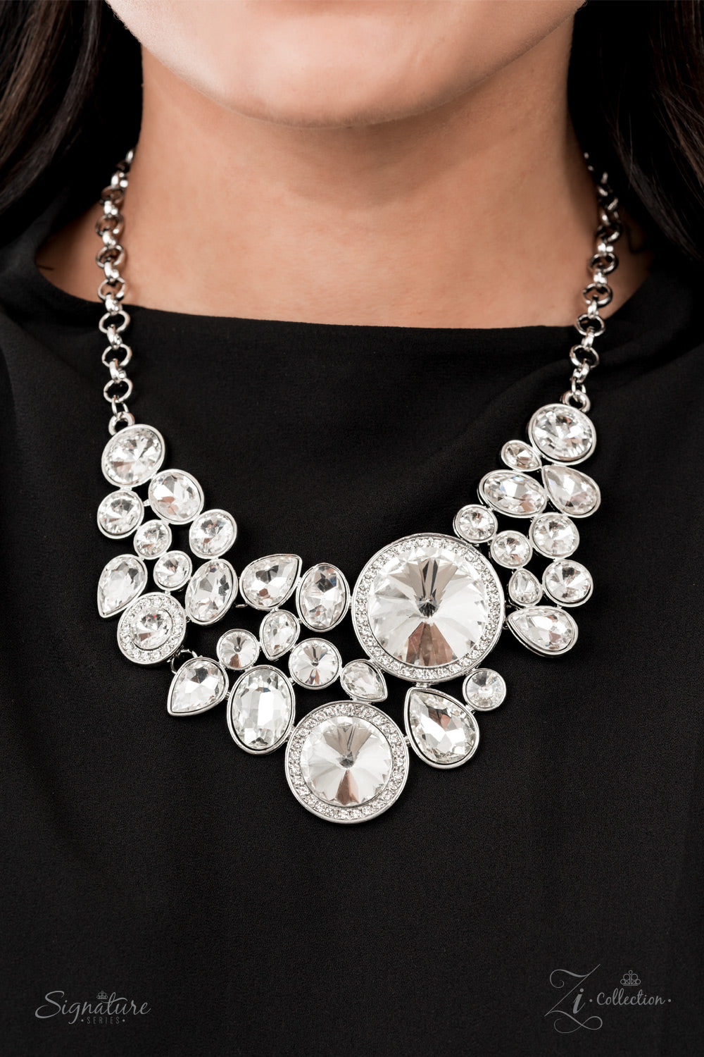 Paparazzi The Danielle 2021 Zi Collection White Necklace - A Finishing Touch Jewelry