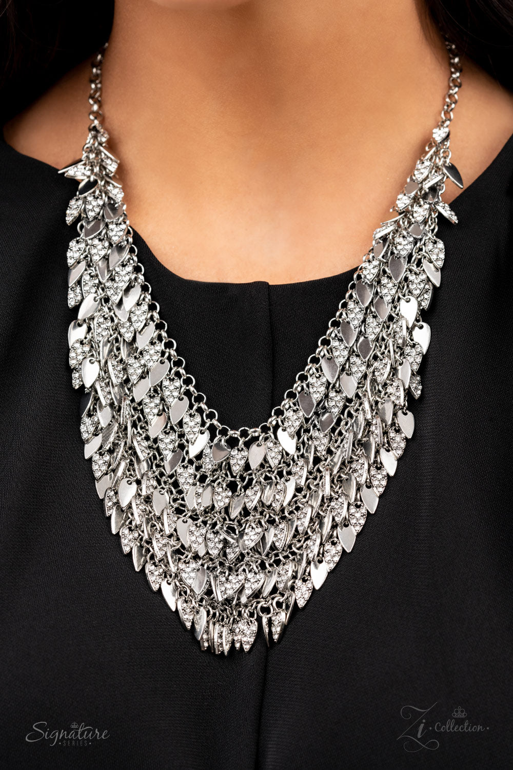 Paparazzi The NaKisha 2021 Zi Collection Silver Necklace - A Finishing Touch Jewelry