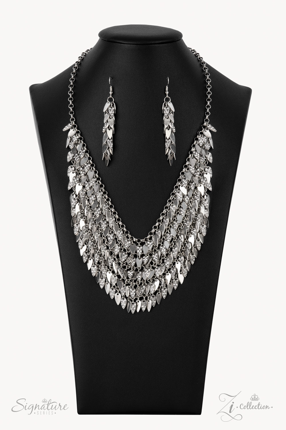 Paparazzi The NaKisha 2021 Zi Collection Silver Necklace - A Finishing Touch Jewelry