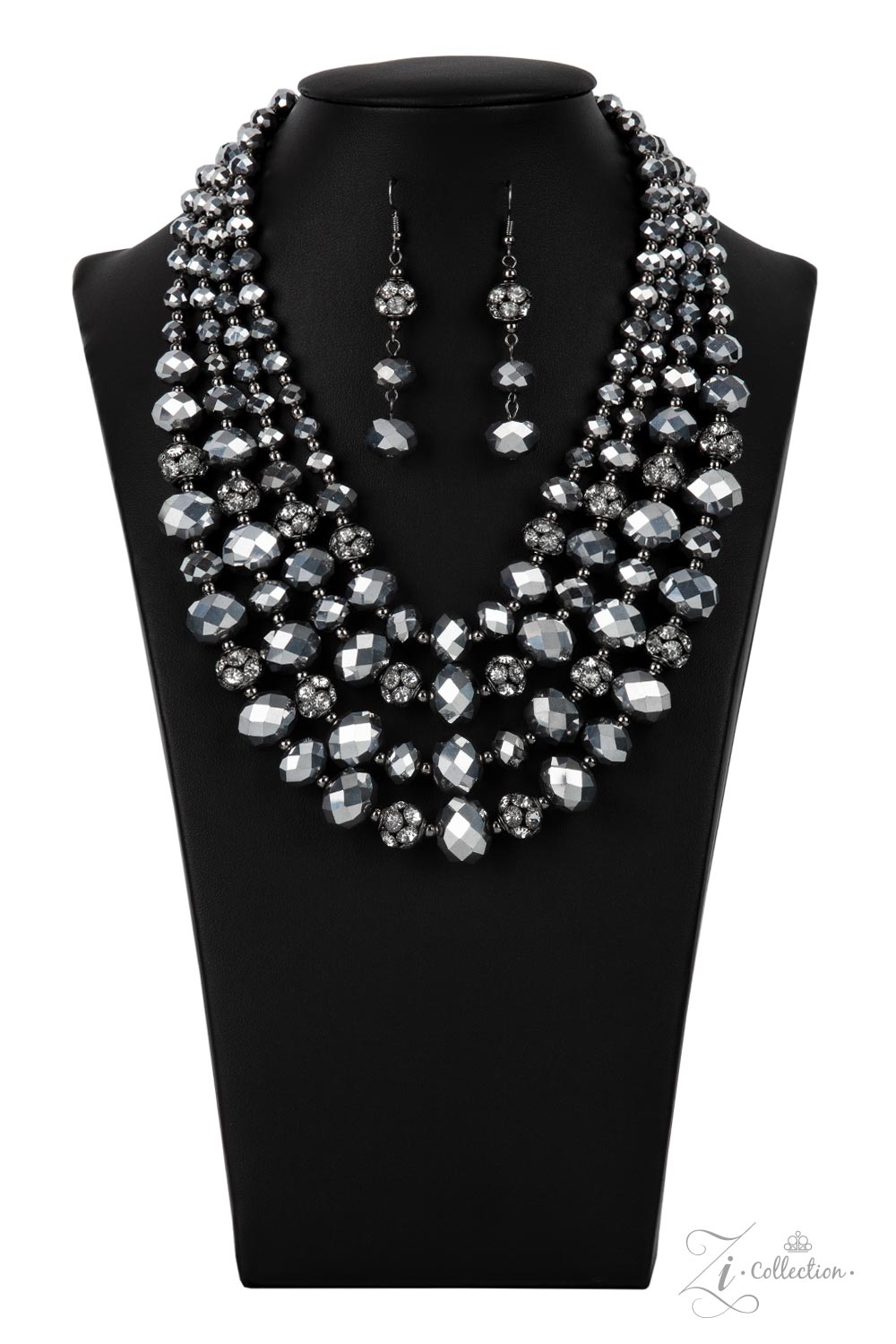 Paparazzi Influential 2021 Zi Collection Gunmetal Necklace - A Finishing Touch Jewelry
