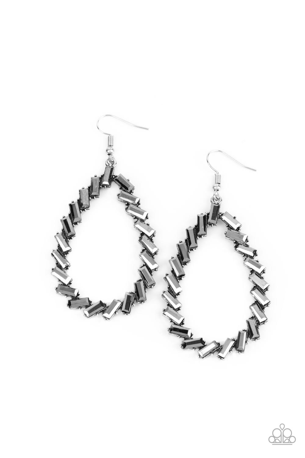 Paparazzi Striking RESPLENDENCE - Silver Earrings - A Finishing Touch Jewelry