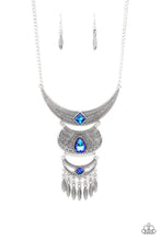 Paparazzi Lunar Enchantment - Blue Necklace-Paparazzi Jewelry Images