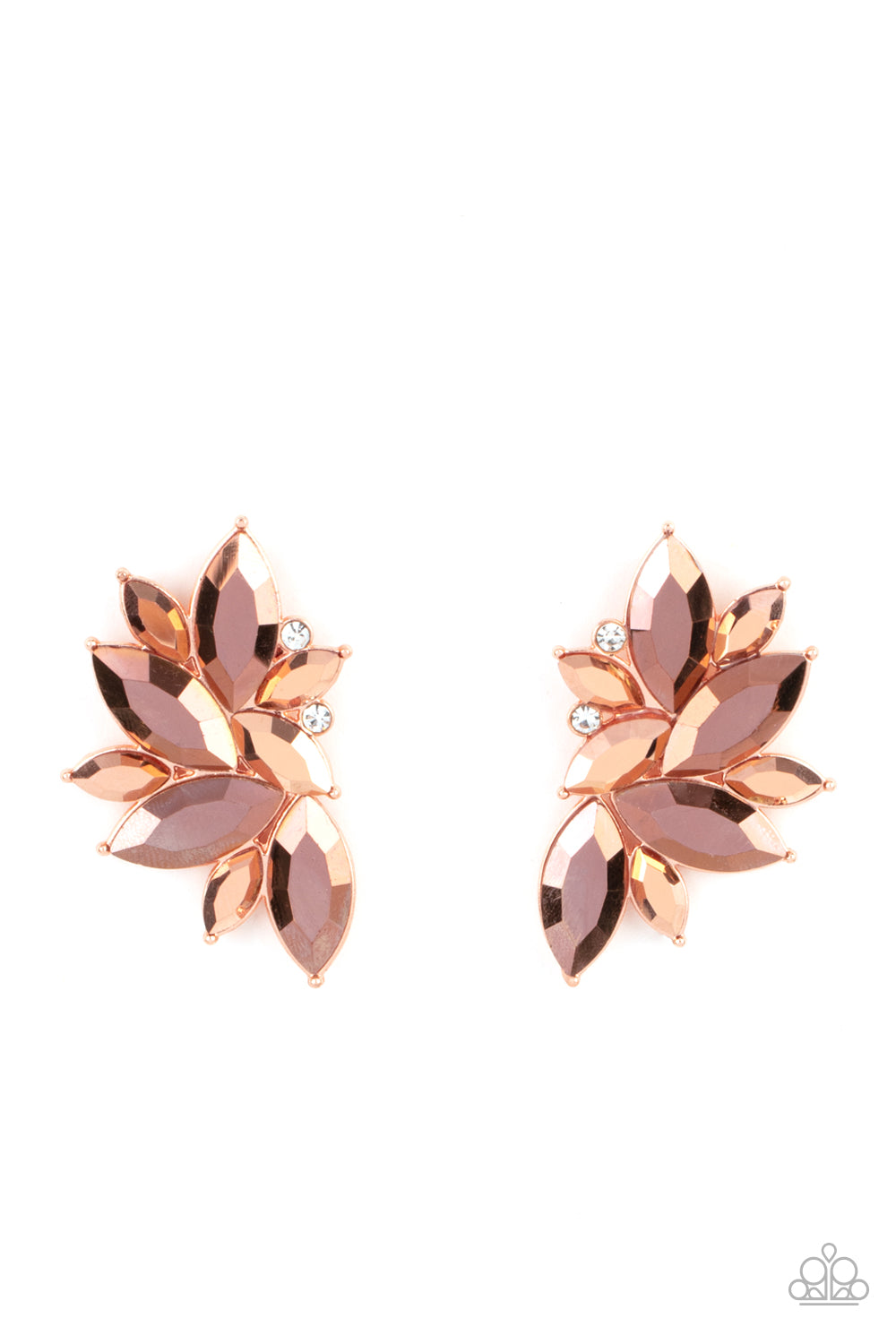 Paparazzi Instant Iridescence - Copper Earrings - A Finishing Touch Jewelry