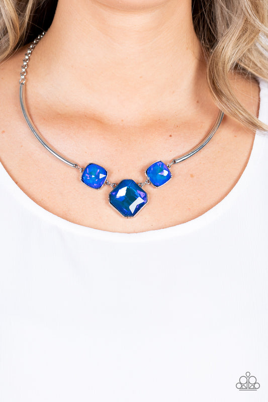 Paparazzi Divine IRIDESCENCE - Blue Necklace - A Finishing Touch Jewelry