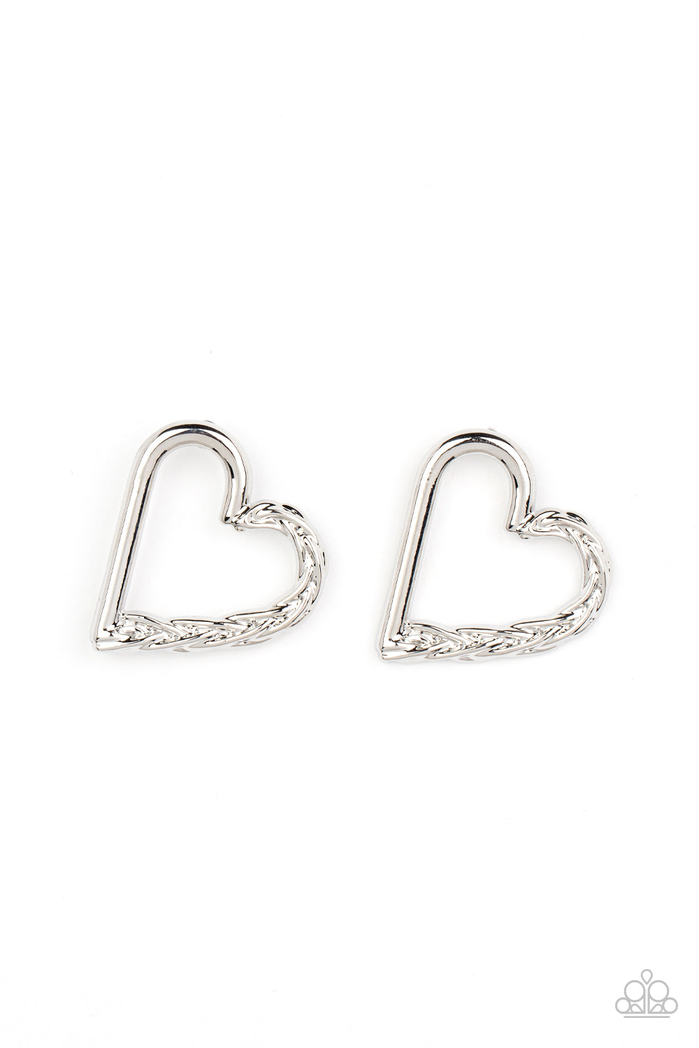 Paparazzi Cupid, Who? - Silver Earrings - A Finishing Touch Jewelry