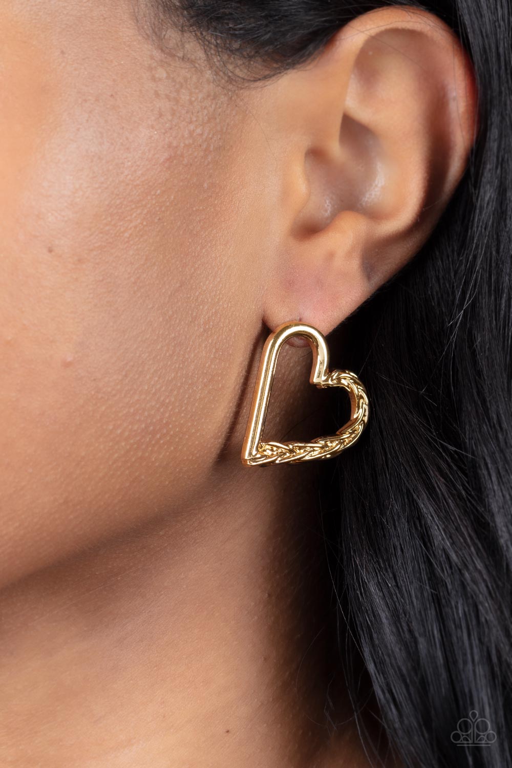 Paparazzi Cupid, Who? - Gold Earrings - A Finishing Touch Jewelry