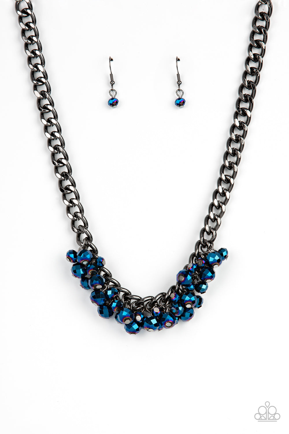 Paparazzi Galactic Knockout - Blue Necklace - A Finishing Touch Jewelry