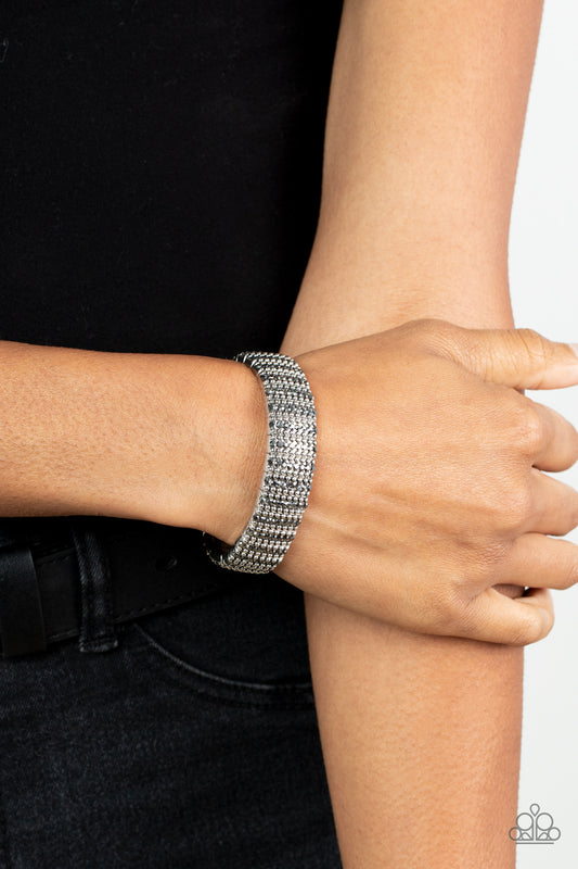 Paparazzi The GRIT Factor - Silver Bracelet - A Finishing Touch Jewelry
