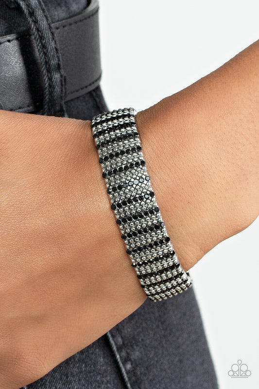 Paparazzi The GRIT Factor - Black Bracelet A Finishing Touch Jewelry