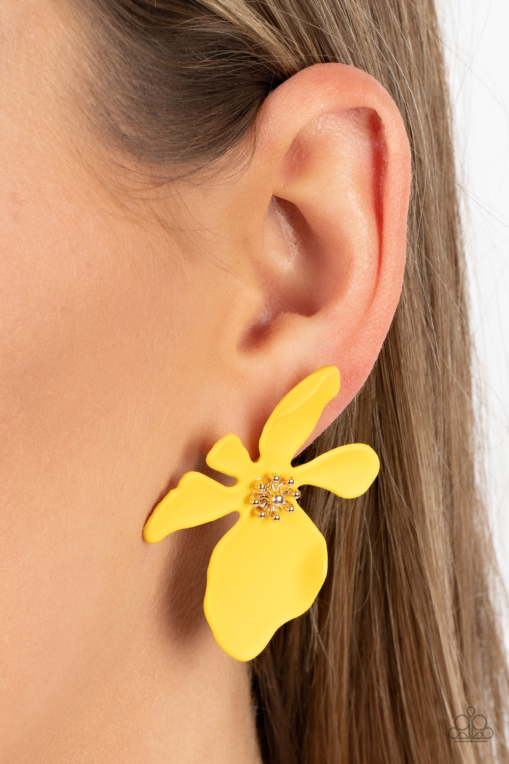 Paparazzi Hawaiian Heiress - Yellow Earrings - A Finishing Touch Jewelry