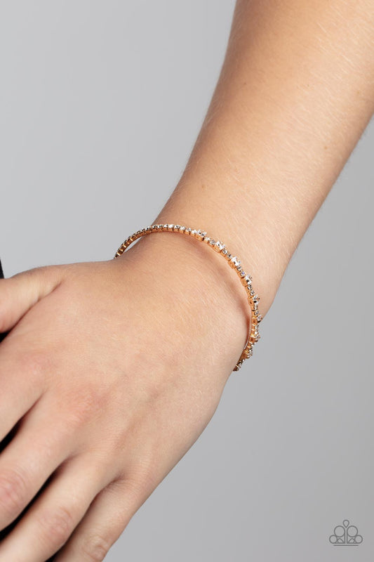 Paparazzi Timelessly Tiny - Gold Bracelet - A Finishing Touch Jewelry