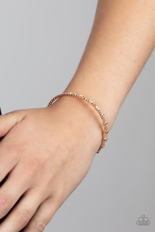 Paparazzi Timelessly Tiny - Gold Bracelet - A Finishing Touch Jewelry