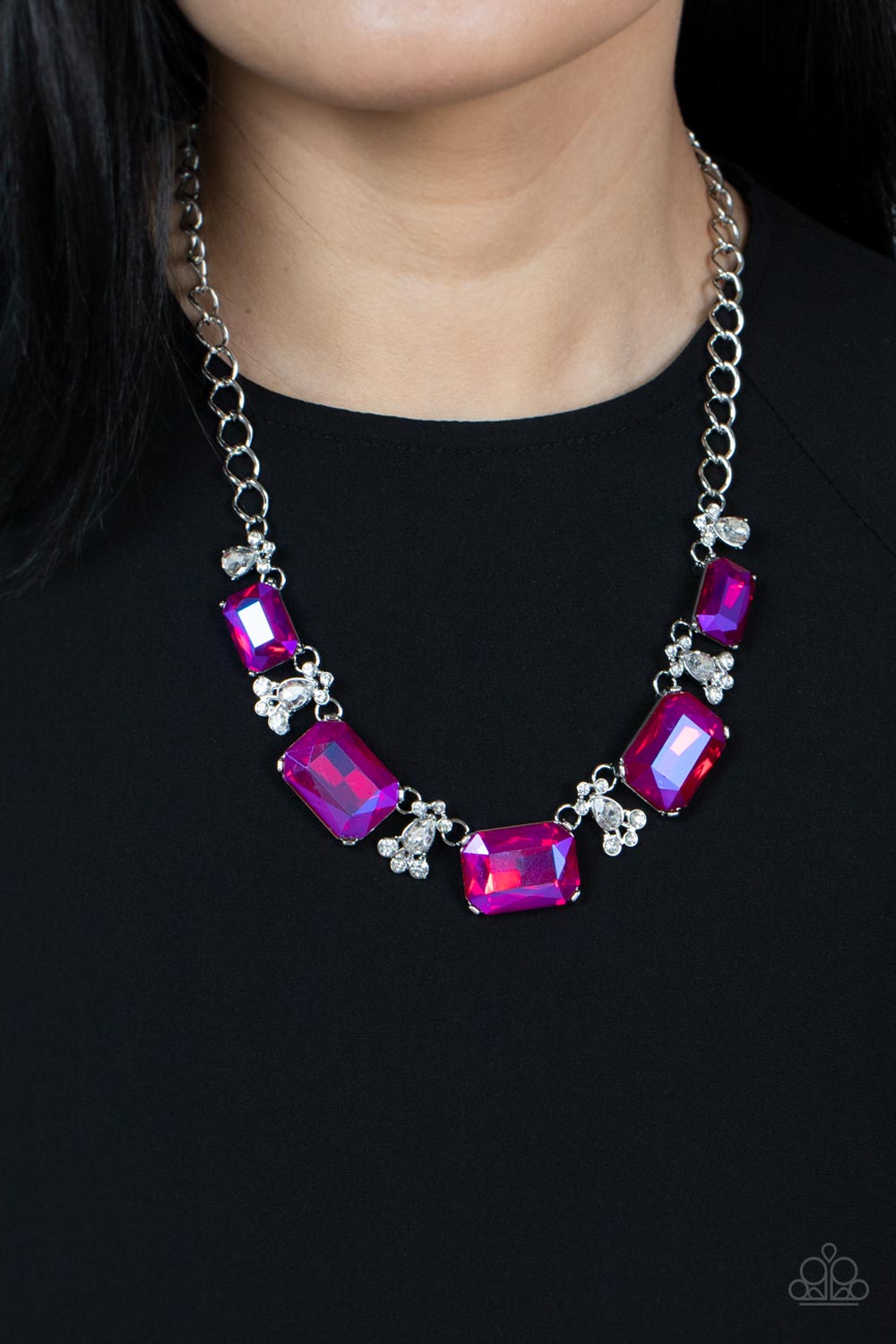 Paparazzi Flawlessly Famous - Pink Necklace - A Finishing Touch Jewelry