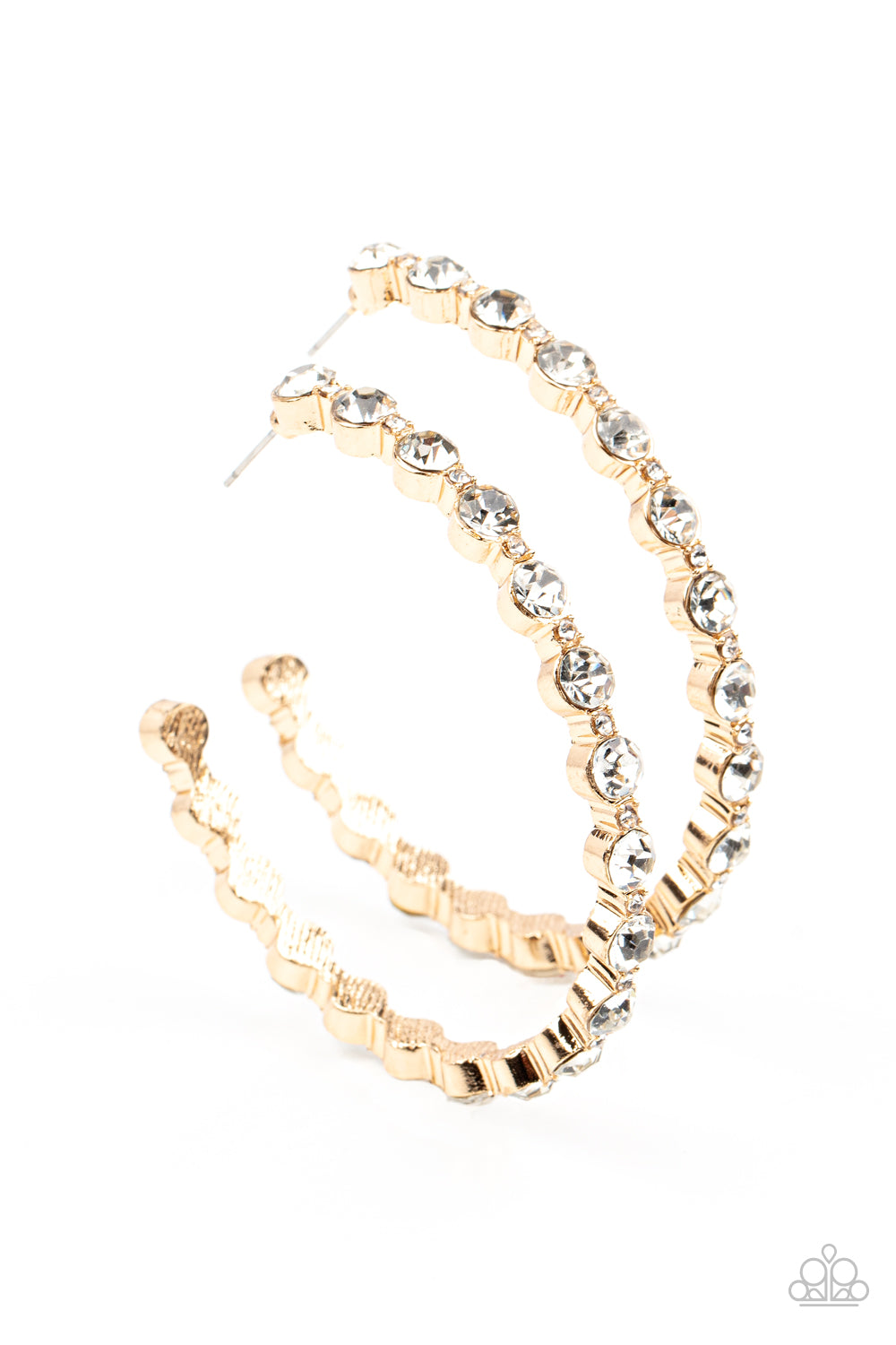 Paparazzi Royal Reveler - Gold Earrings - A Finishing Touch Jewelry