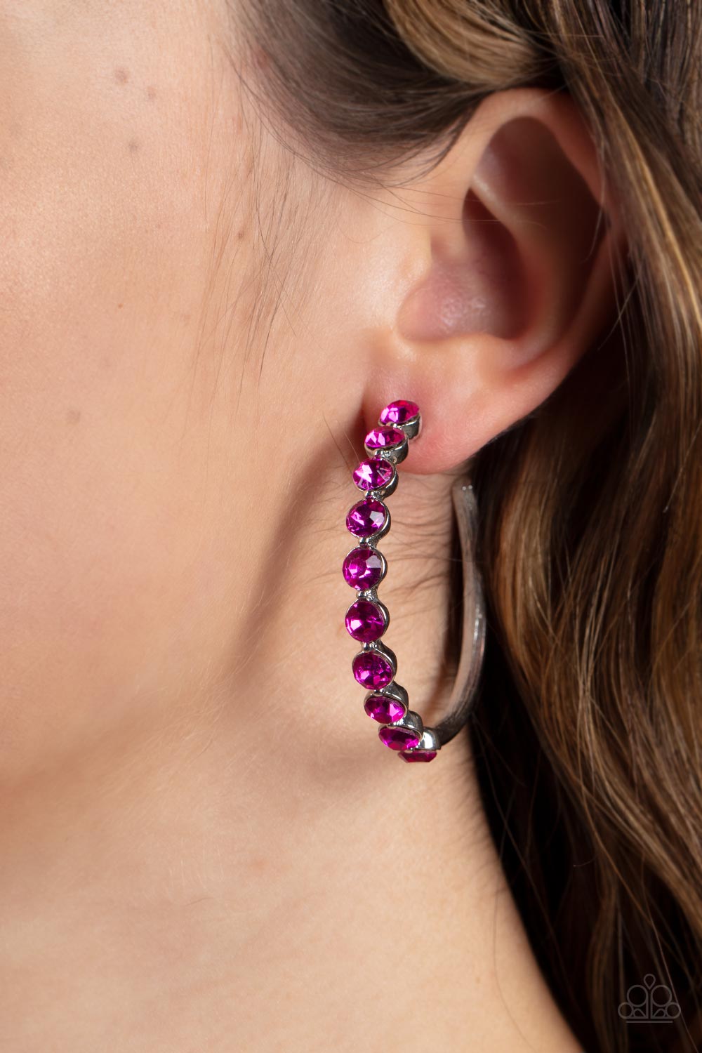 Paparazzi Photo Finish - Pink Earrings - A Finishing Touch Jewelry