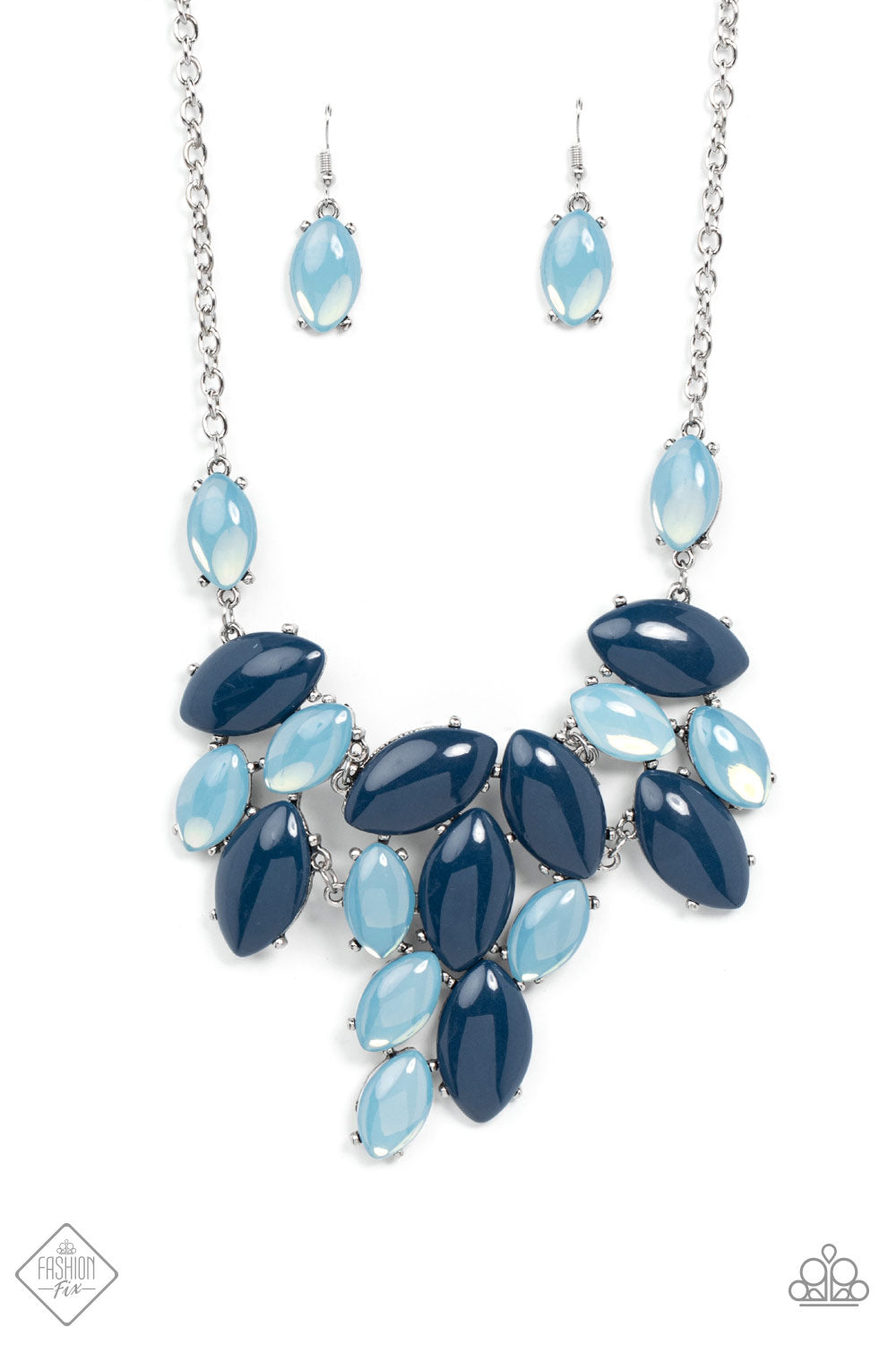 Paparazzi Nautical Date Night Nouveau Fashion Fix - Blue Necklace - A Finishing Touch Jewelry