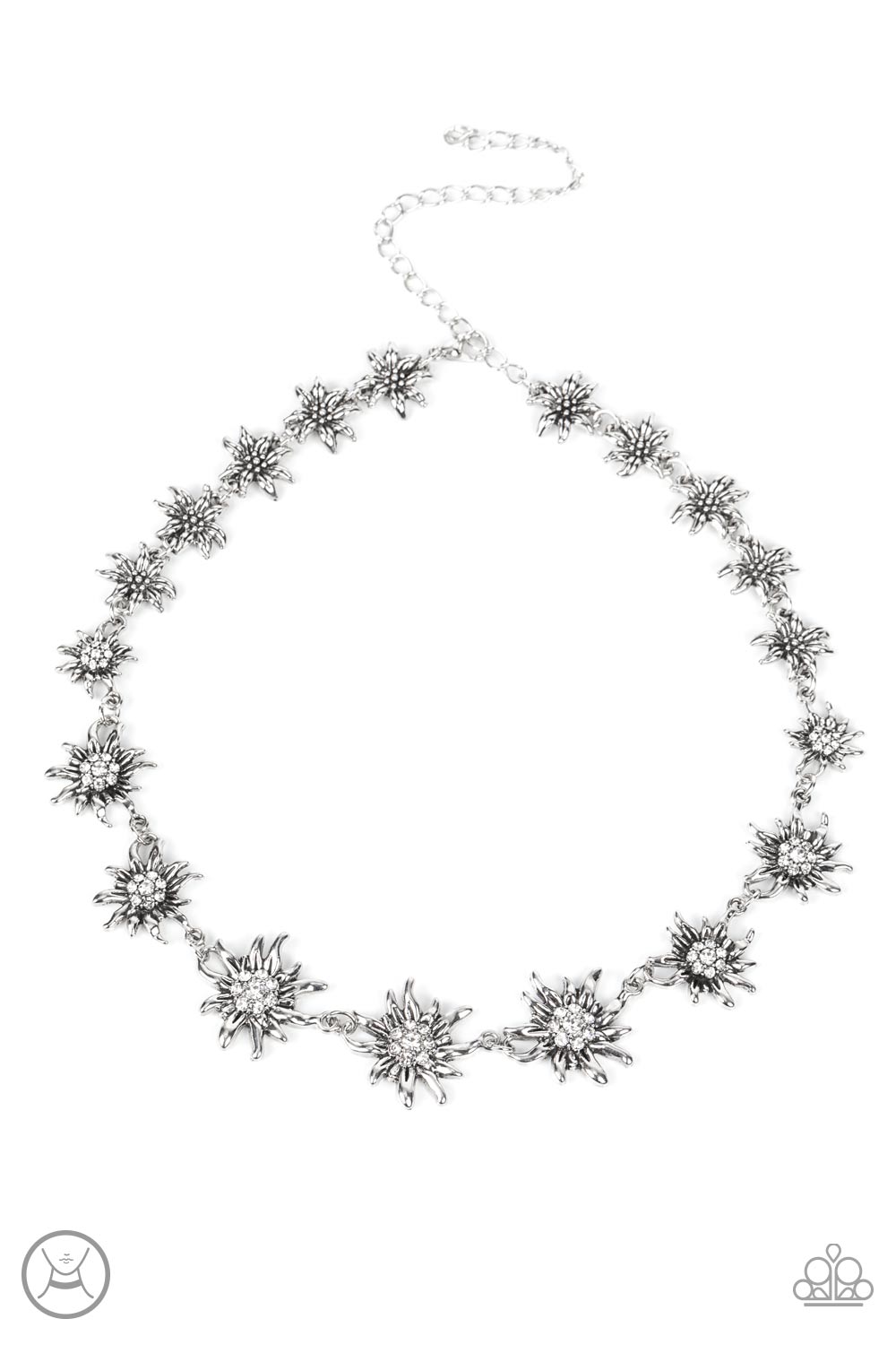 Paparazzi   Get Up and GROW - White Necklace - A Finishing Touch Jewelry
