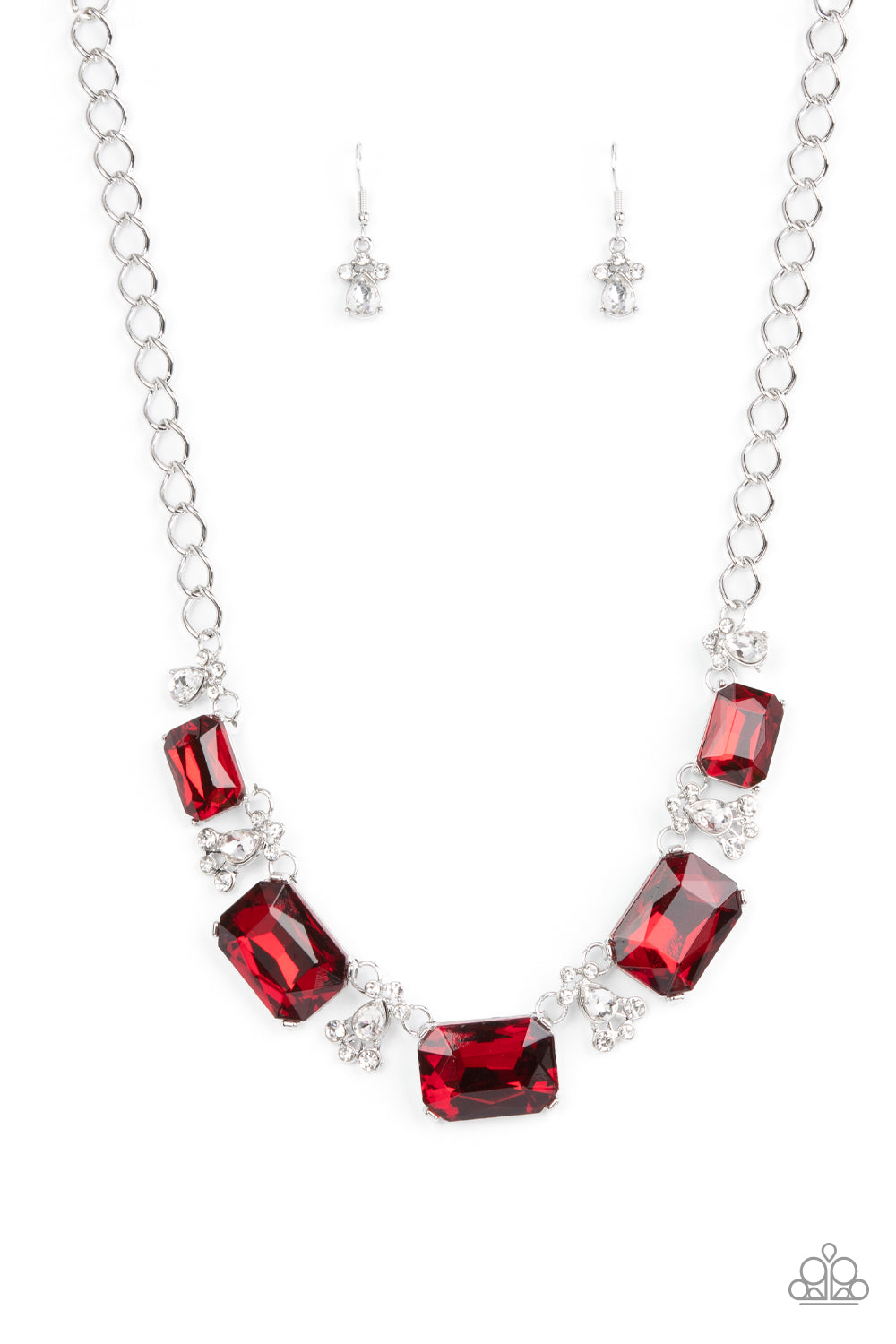 Paparazzi Flawlessly Famous - Red Necklace - A Finishing Touch Jewelry