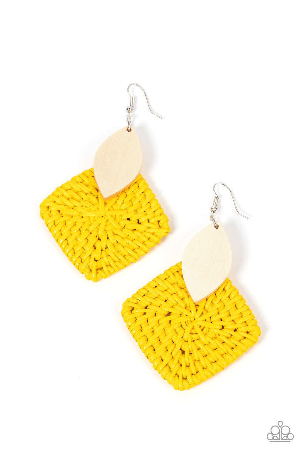 Sabbatical WEAVE - Yellow Wood Earring - A Finishing Touch Jewelry