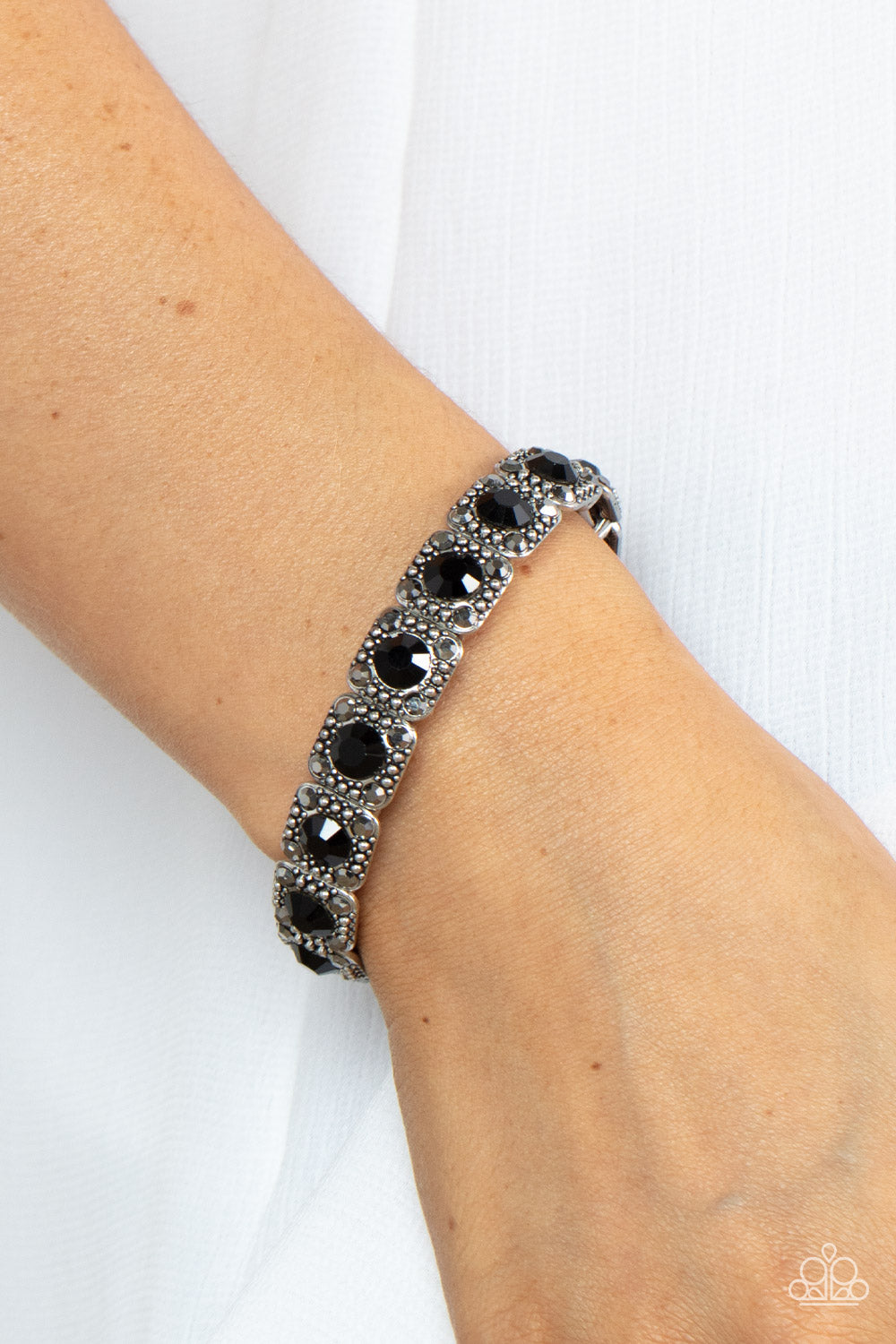 Paparazzi Cache Commodity - Black Bracelet - A Finishing Touch Jewelry