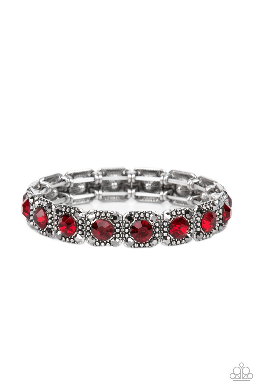 Paparazzi Cache Commodity - Red Bracelet - A Finishing Touch Jewelry