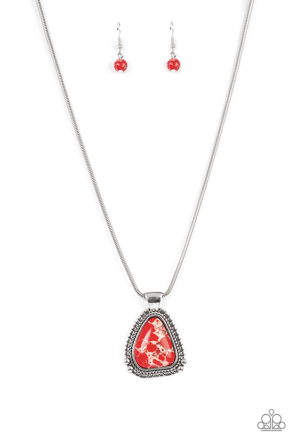 Paparazzi Artisan Adventure - Red Necklace - A Finishing Touch Jewelry