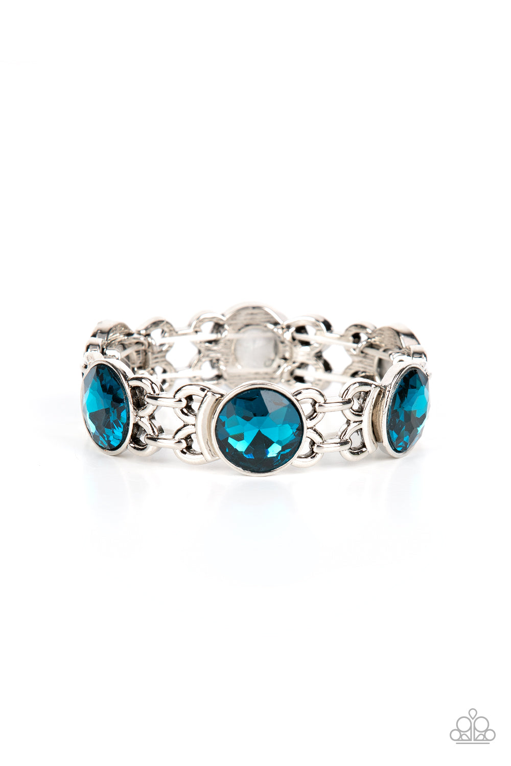 Paparazzi Devoted to Drama - Blue Bracelet - A Finishing Touch Jewelry