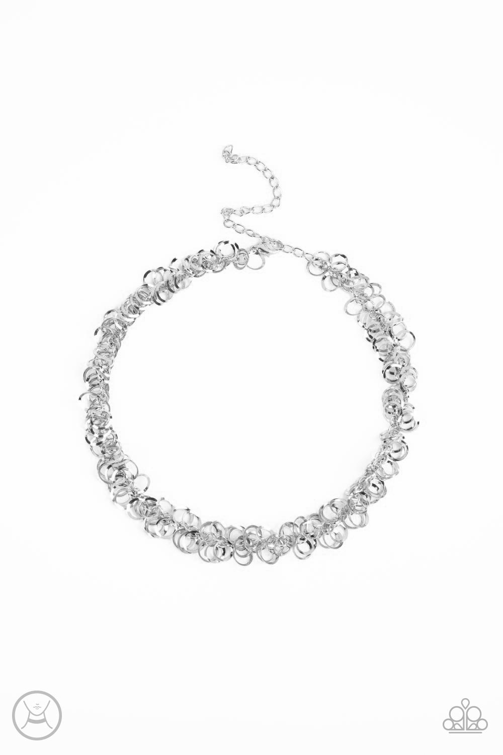 Paparazzi Cause a Commotion - Silver Choker Necklace - A Finishing Touch Jewelry