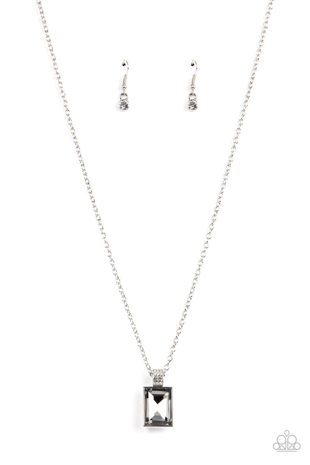 Paparazzi Understated Dazzle - Silver Necklace - A Finishing Touch Jewelry
