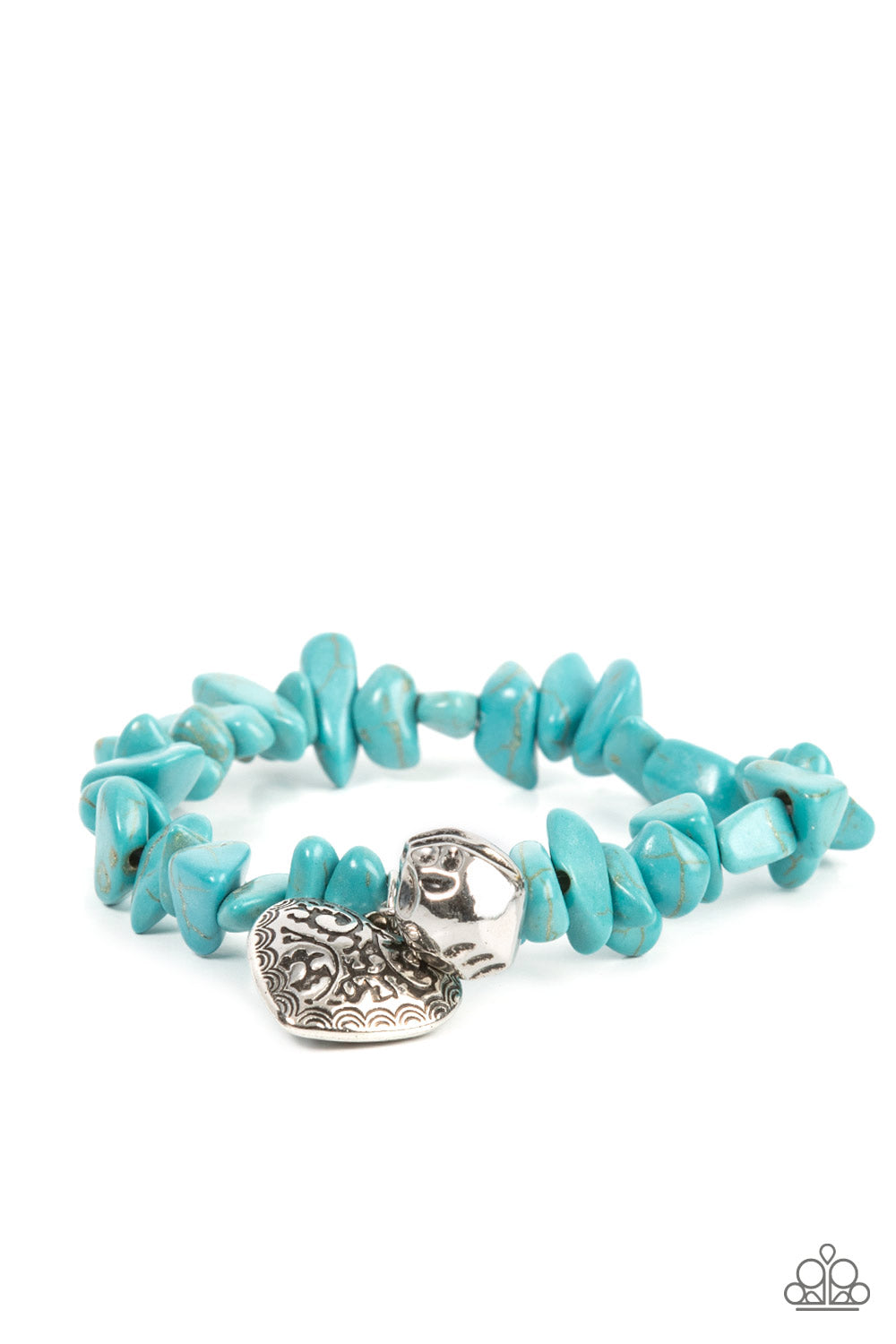 Paparazzi Love You to Pieces - Blue Bracelet - A Finishing Touch Jewelry
