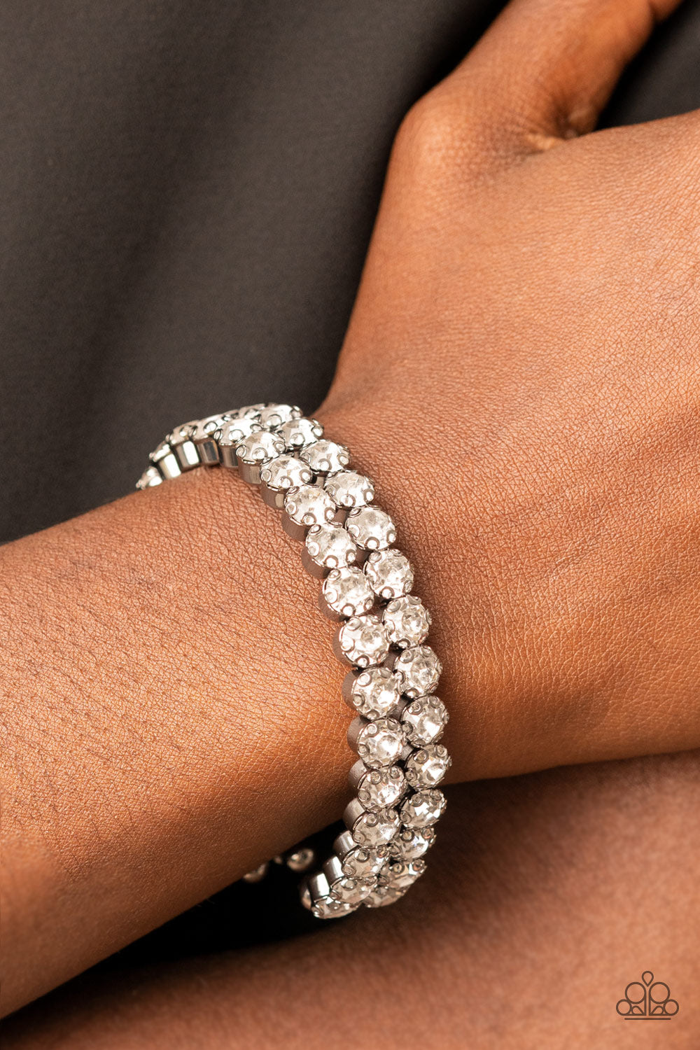 Paparazzi Megawatt Majesty - Black Bracelet - A Finishing Touch Jewelry